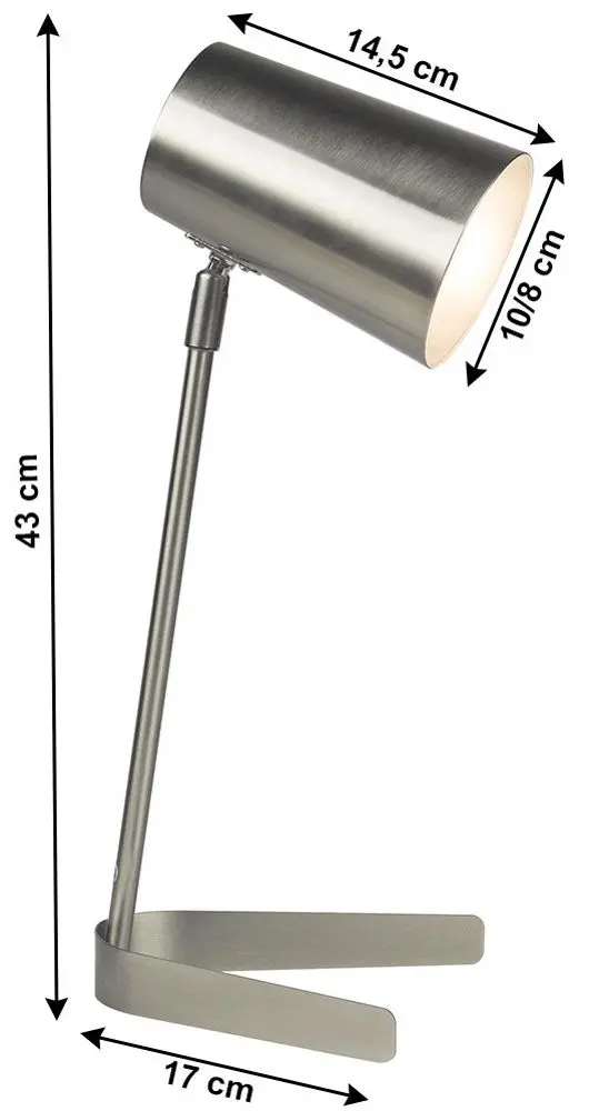 Настольная лампа Mobhaus Fabel (Nickel Matt)