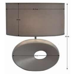 Lampa de masa Mobhaus Qenny Typ 11 AT09115 (Gray) Thumb