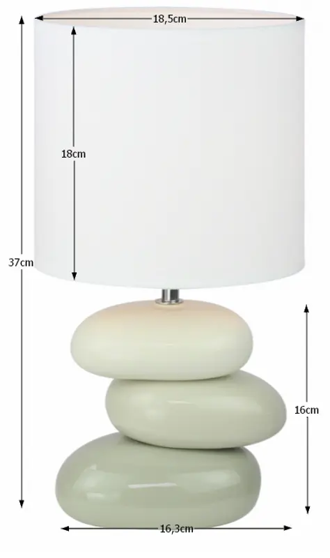 Настольная лампа Mobhaus Qenny Typ 4 (White/Gray)