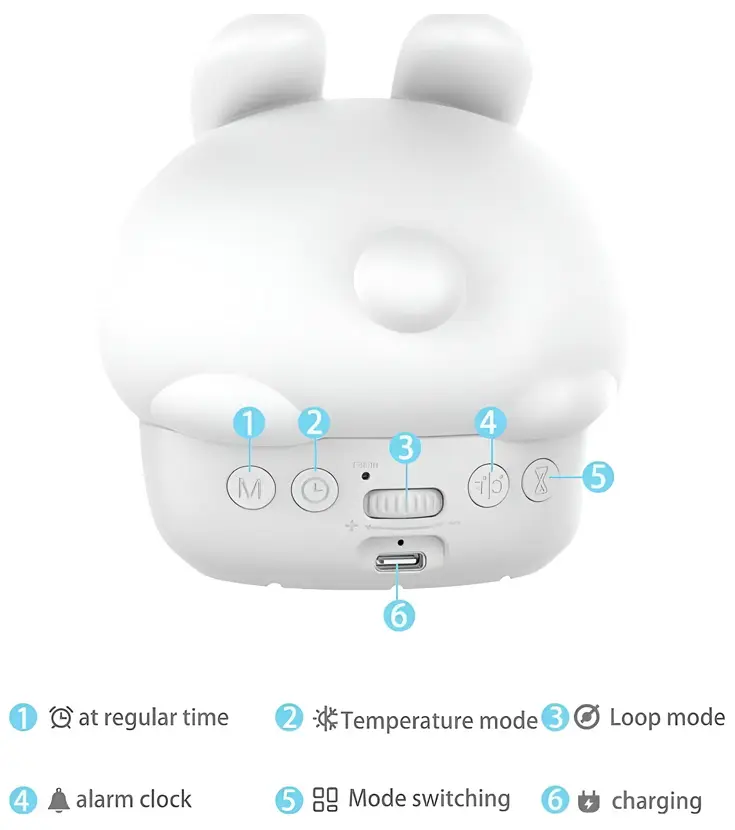 Lampa de noapte CUSNLACTSRWH (White)