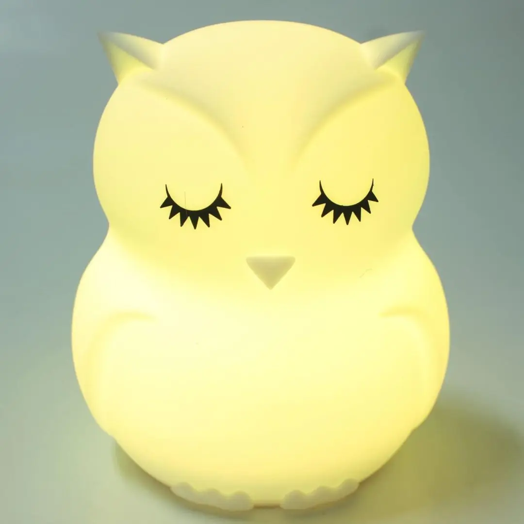 Lampa de noapte OEM/ODM Cute Owl (White)