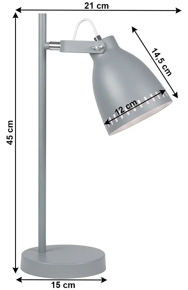 Настольная лампа Tempo Kondela Aiden Typ 1 (Gray)