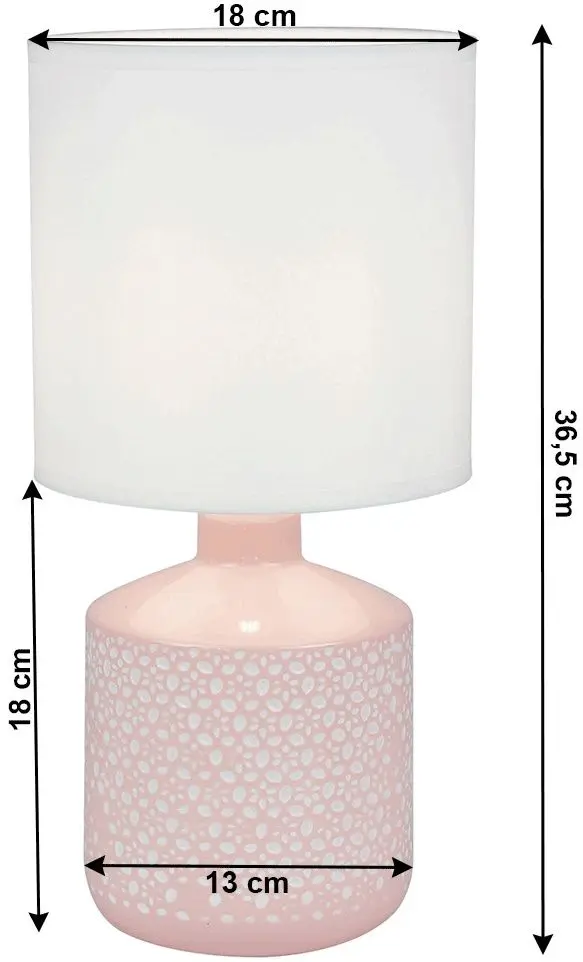 Настольная лампа Tempo Kondela Ofred AT191024 (White/Pink)