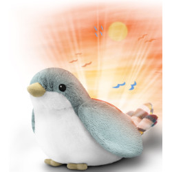 Ночник-проектор Zazu Shally The Sparrow (Grey/White) Thumb