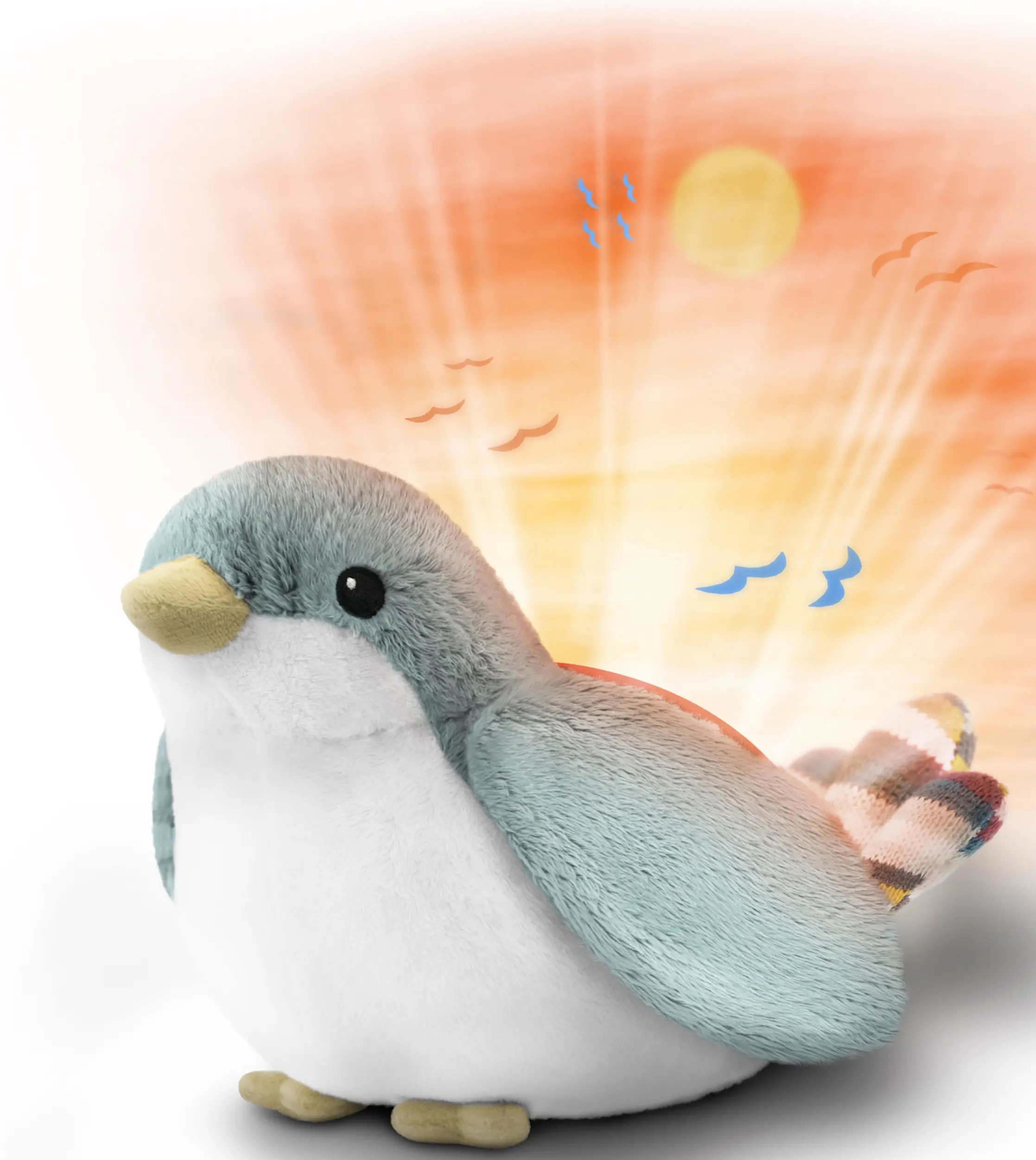 Ночник-проектор Zazu Shally The Sparrow (Grey/White) - 2