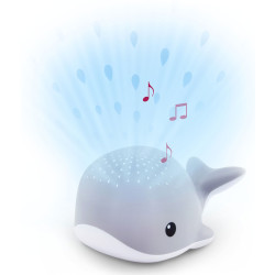 Ночник-проектор Zazu Wally The Whale (Grey) Thumb