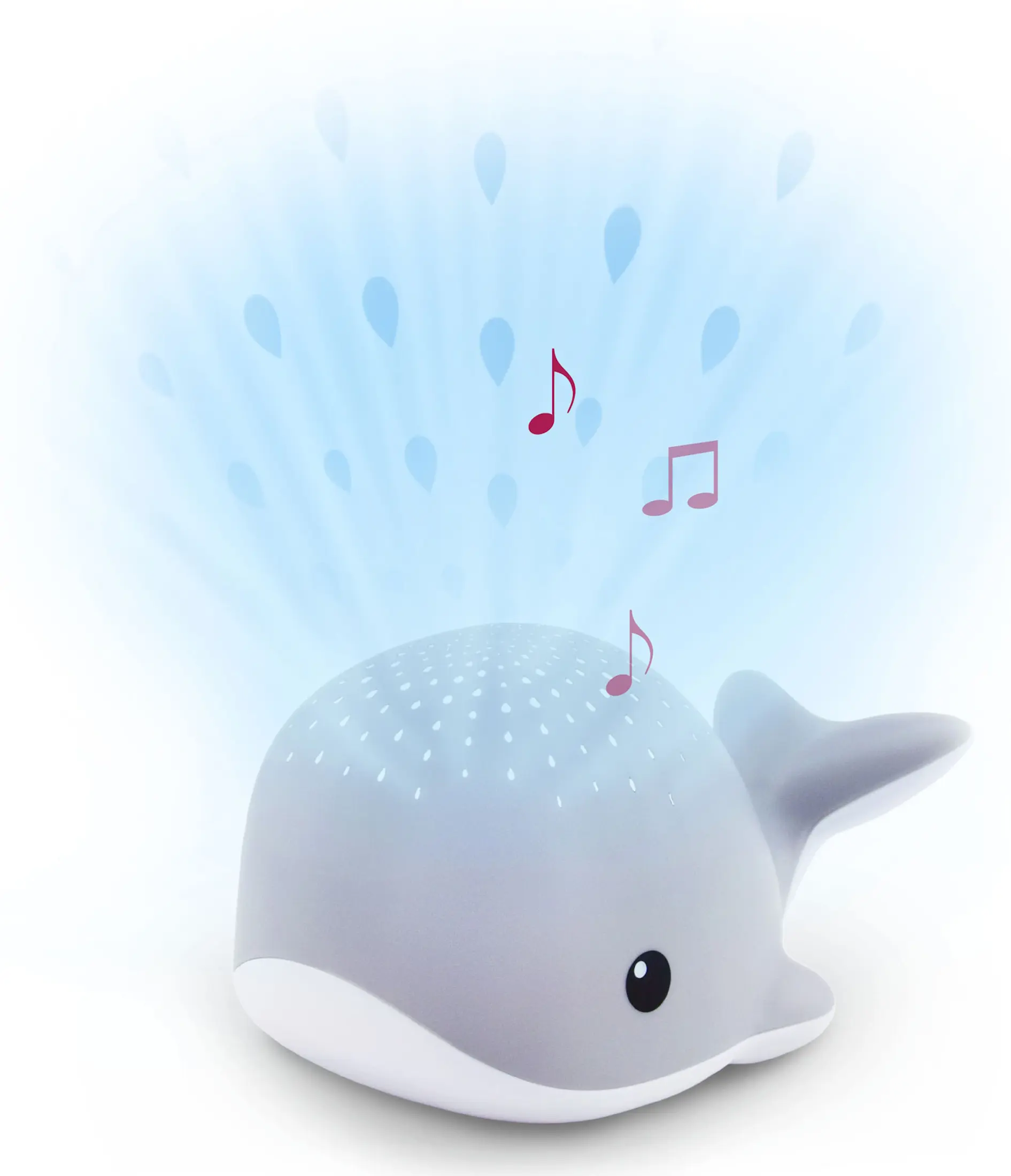 Ночник-проектор Zazu Wally The Whale (Grey) - 2