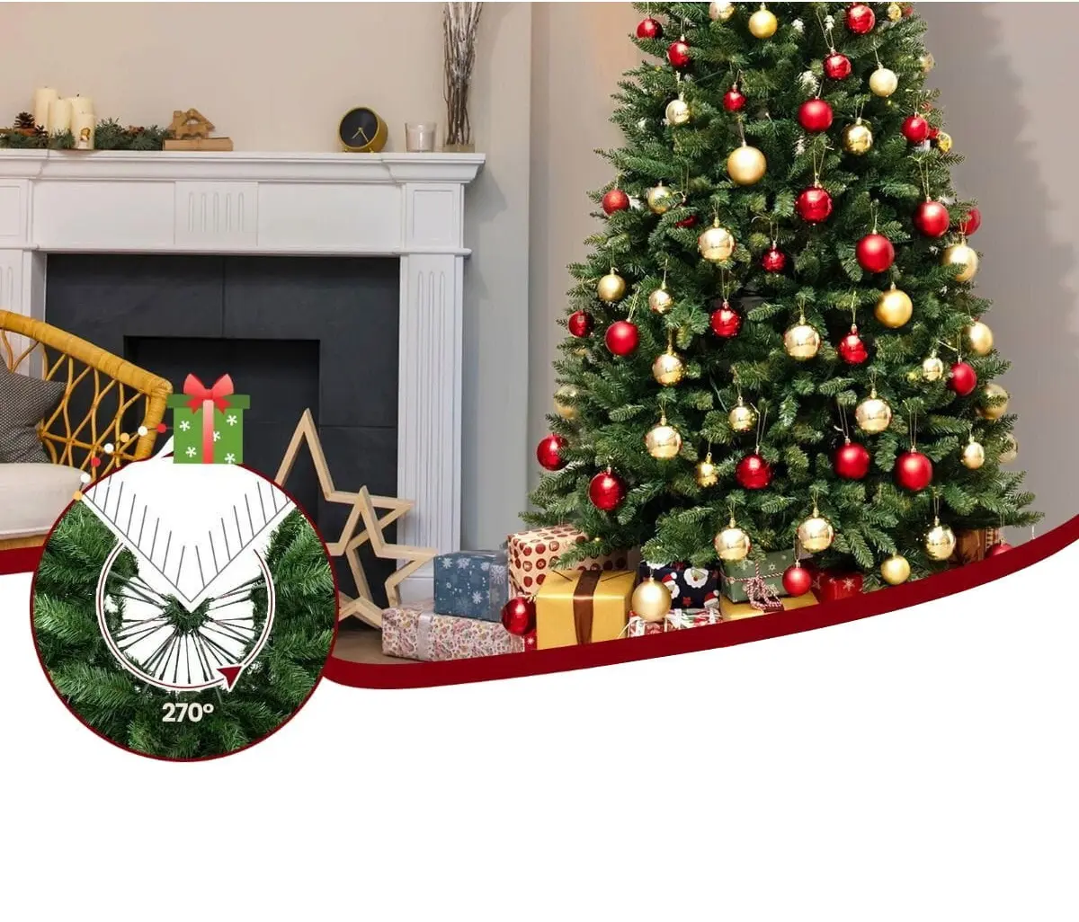 Brad Costway CM24959DE 240cm