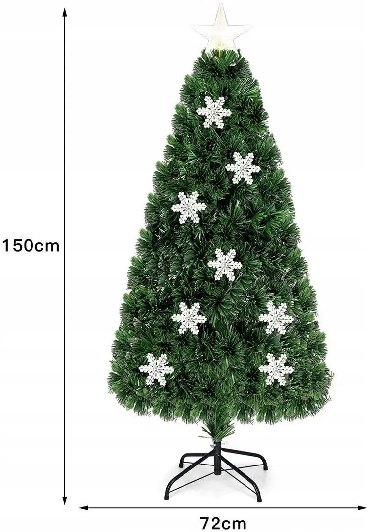 Елка светодиодная Costway CM20543 150см - 3