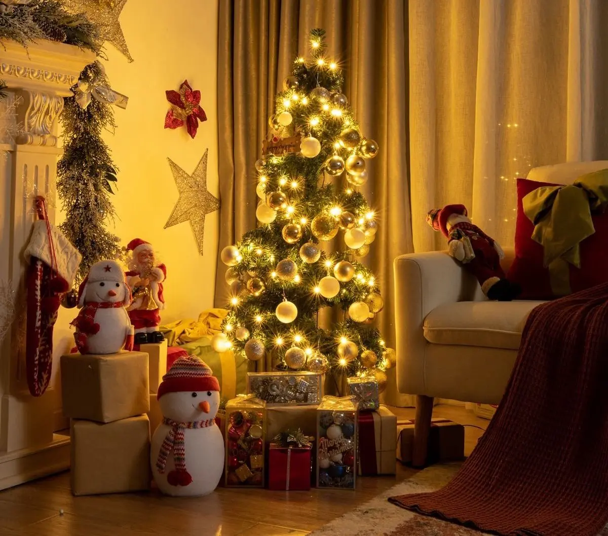 Елка светодиодная Costway CM23222DE 120см - 6