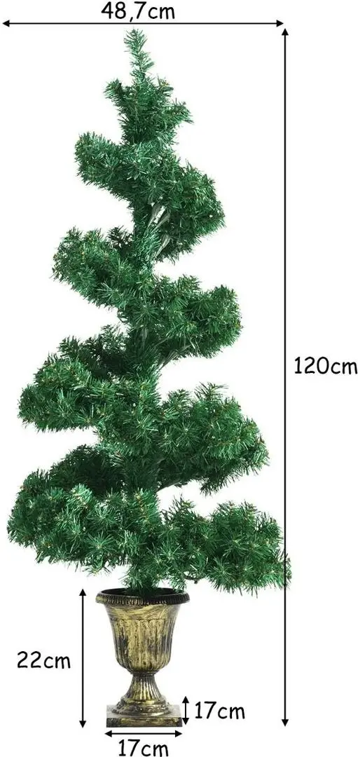 Елка светодиодная Costway CM23222DE 120см - 7