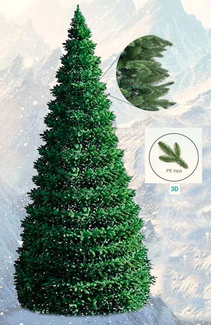 Brad Divi Trees Outdoor Premium Cone Silicon 3D 14m