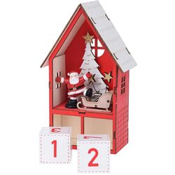 Декоративная фигурка Christmas House-Calendar 34499 (White/Red)