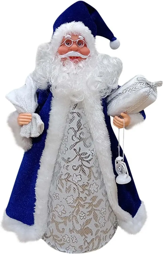 Декоративная фигурка Christmas Santa Claus 30cm (Blue/Silver)