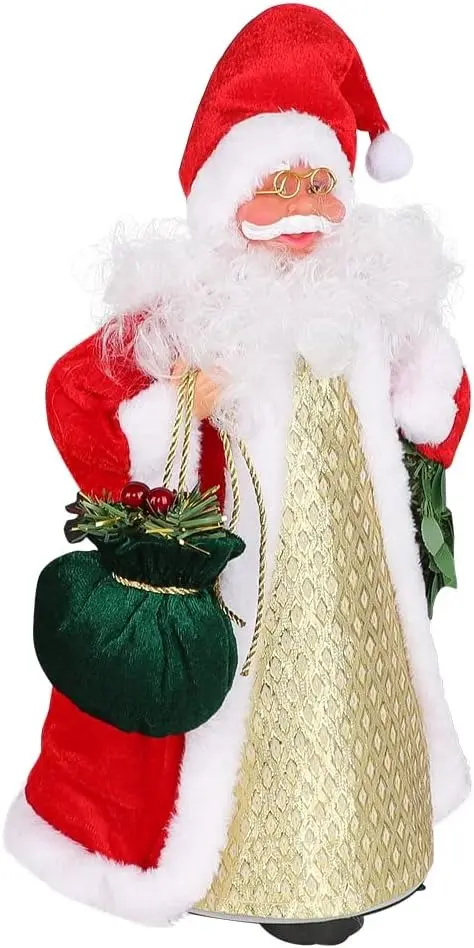 Декоративная фигурка Christmas Santa Claus 30cm (Red/Gold) - 2