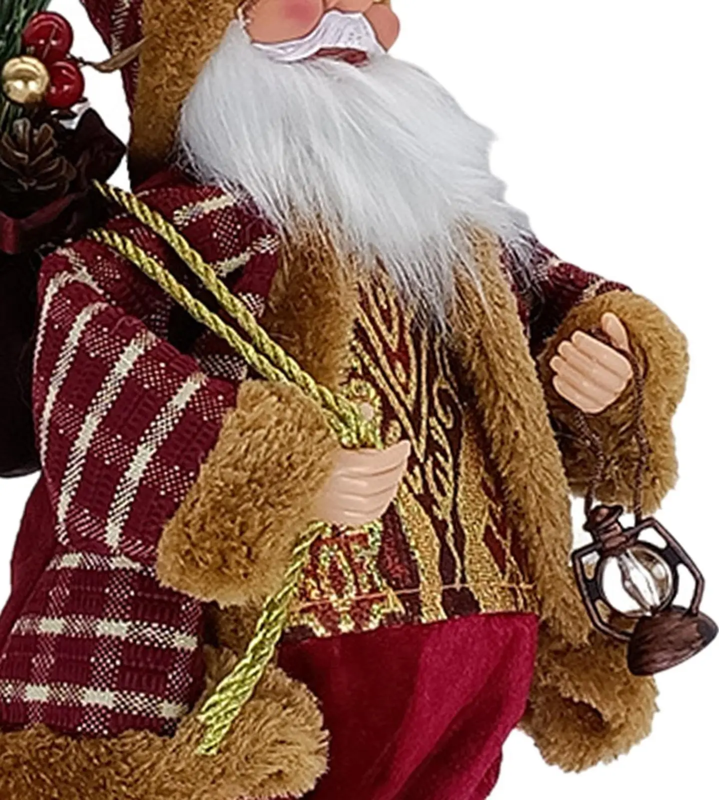 Декоративная фигурка Christmas Santa Claus 30cm (Red/Gold) - 5