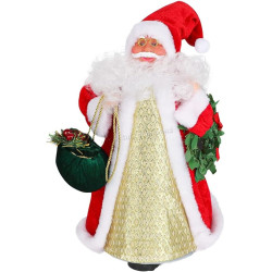 Декоративная фигурка Christmas Santa Claus 30cm (Red/Gold)