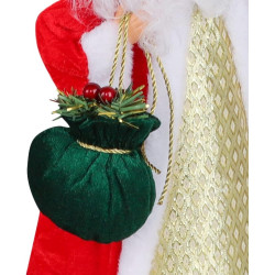 Декоративная фигурка Christmas Santa Claus 30cm (Red/Gold) Thumb