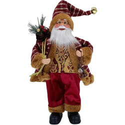 Декоративная фигурка Christmas Santa Claus 30cm (Red/Gold)