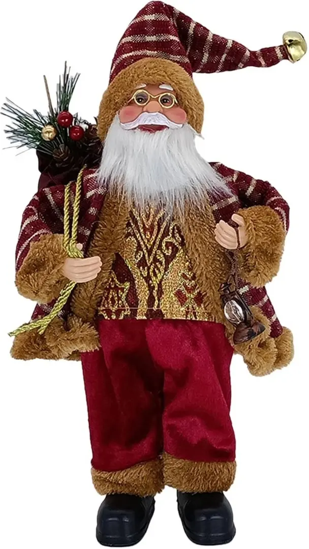 Декоративная фигурка Christmas Santa Claus 30cm (Red/Gold)