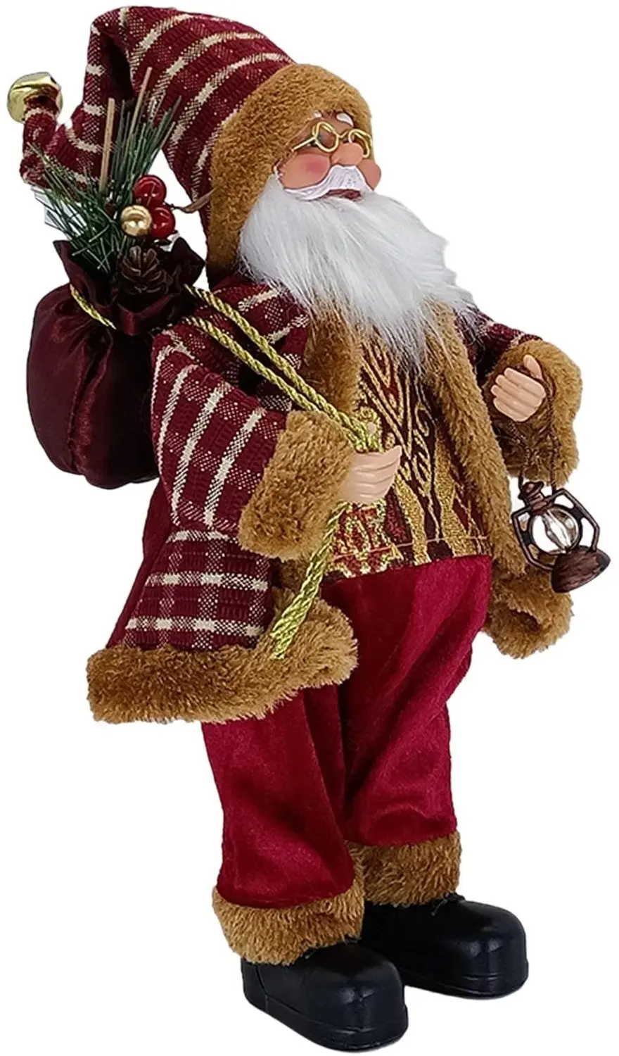 Декоративная фигурка Christmas Santa Claus 30cm (Red/Gold) - 2
