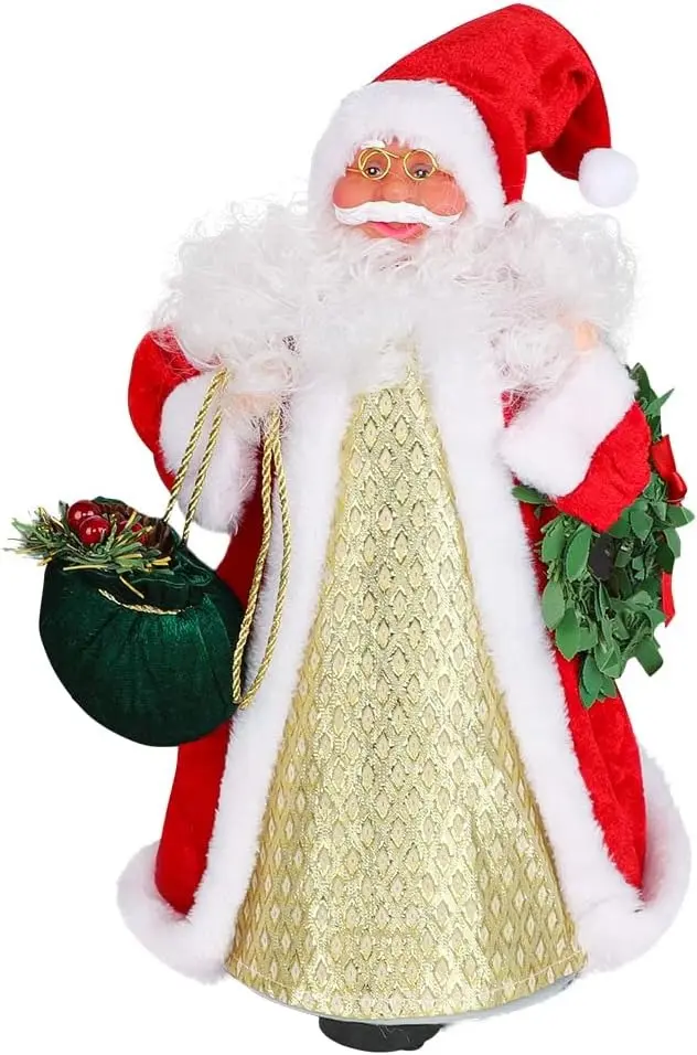 Декоративная фигурка Christmas Santa Claus 30cm (Red/Gold)