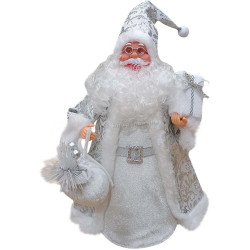 Декоративная фигурка Christmas Santa Claus 30cm (Silver)