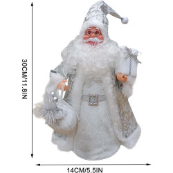 Декоративная фигурка Christmas Santa Claus 30cm (Silver) Thumb