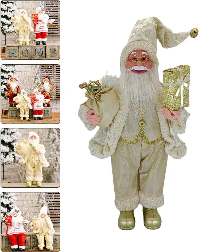 Декоративная фигурка Christmas Santa Claus 45cm (Gold) - 3