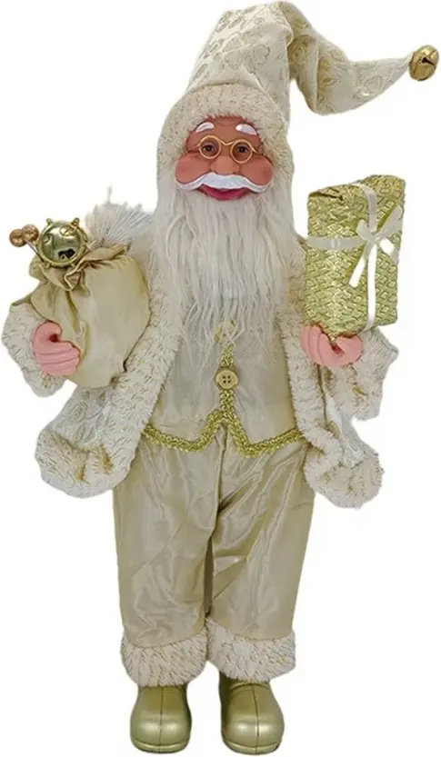Декоративная фигурка Christmas Santa Claus 45cm (Gold)