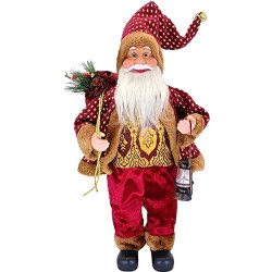 Декоративная фигурка Christmas Santa Claus 45cm (Red/Gold)