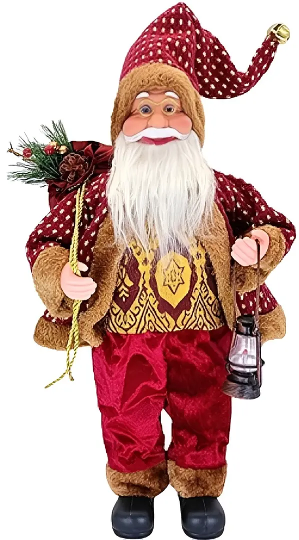 Декоративная фигурка Christmas Santa Claus 45cm (Red/Gold)