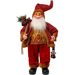 Декоративная фигурка Christmas Santa Claus 60cm (Red/Gold)