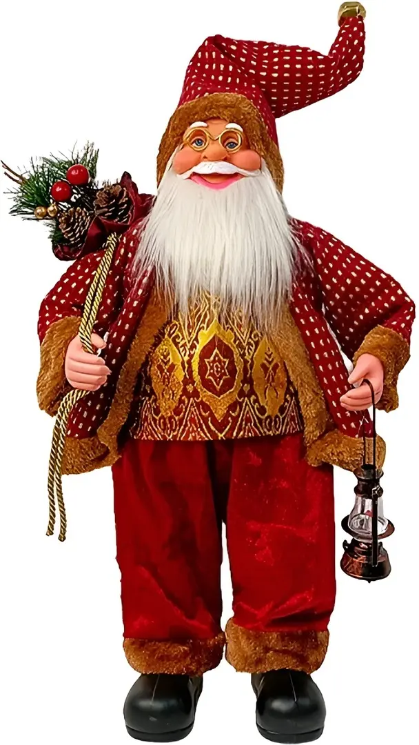 Декоративная фигурка Christmas Santa Claus 60cm (Red/Gold)