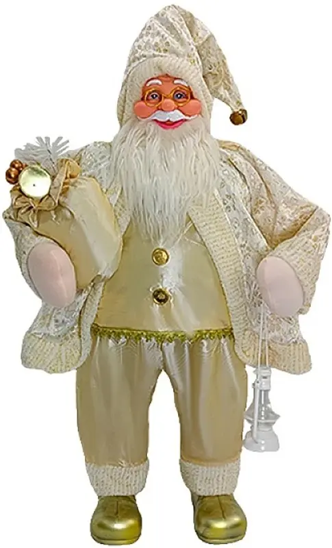 Декоративная фигурка Christmas Santa Claus 90cm (Gold)