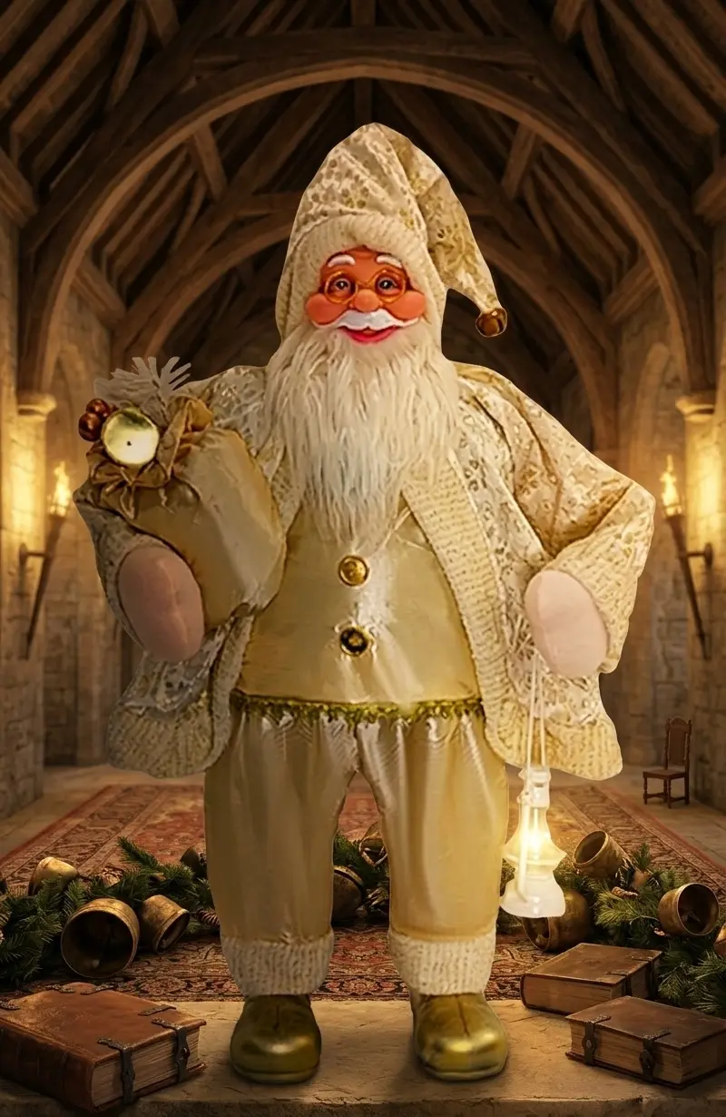 Декоративная фигурка Christmas Santa Claus 90cm (Gold) - 2