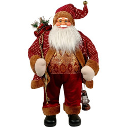 Декоративная фигурка Christmas Santa Claus 90cm (Red/Gold)