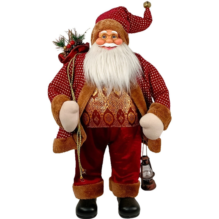 Декоративная фигурка Christmas Santa Claus 90cm (Red/Gold)
