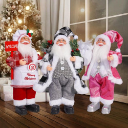 Декоративная фигурка Christmas Santa Claus Nordic Style 30cm (Grey) Thumb