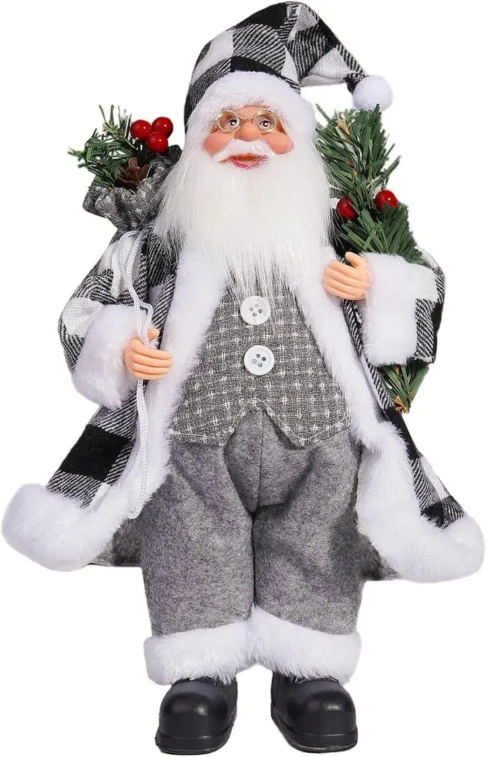 Декоративная фигурка Christmas Santa Claus Nordic Style 60cm (Grey)