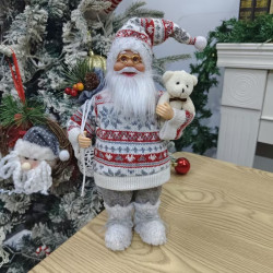 Декоративная фигурка Christmas Santa Claus Scandinavian 60cm (Silver) Thumb
