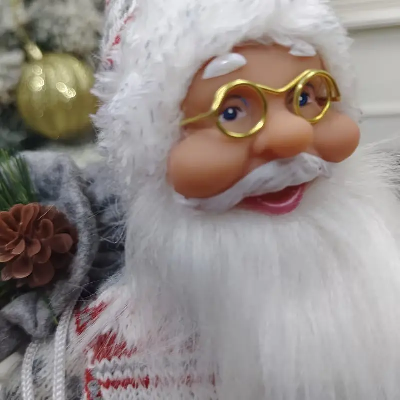 Декоративная фигурка Christmas Santa Claus Scandinavian 60cm (Silver) - 4