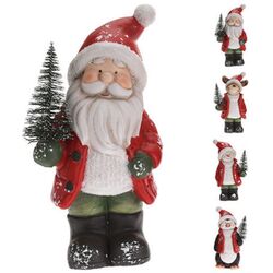 Декоративная фигурка Christmas Santa Claus with christmas tree 12821 (Red/White) Thumb