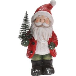 Figurina decorativa Christmas Santa Claus with christmas tree 12821 (Red/White)