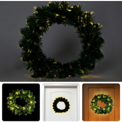 Coroana decorativa Christmas 54489 50cm (Green) Thumb