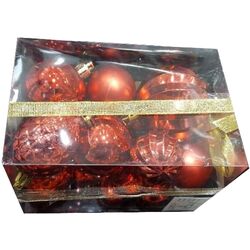 Set globuri brad Christmas 20192 (Red)