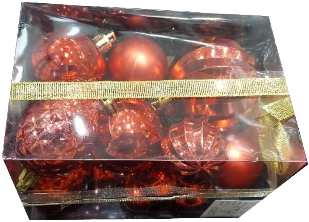 Set globuri brad Christmas 20192 (Red)