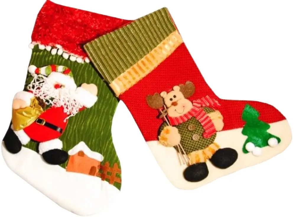 Носок для подарков Christm 20182 (Red/Green) - 2