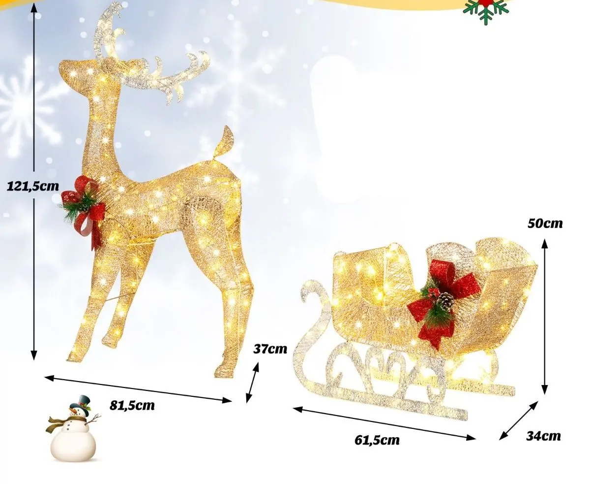 Figură decorativă Costway CM24149DE-GD (Gold) - 2