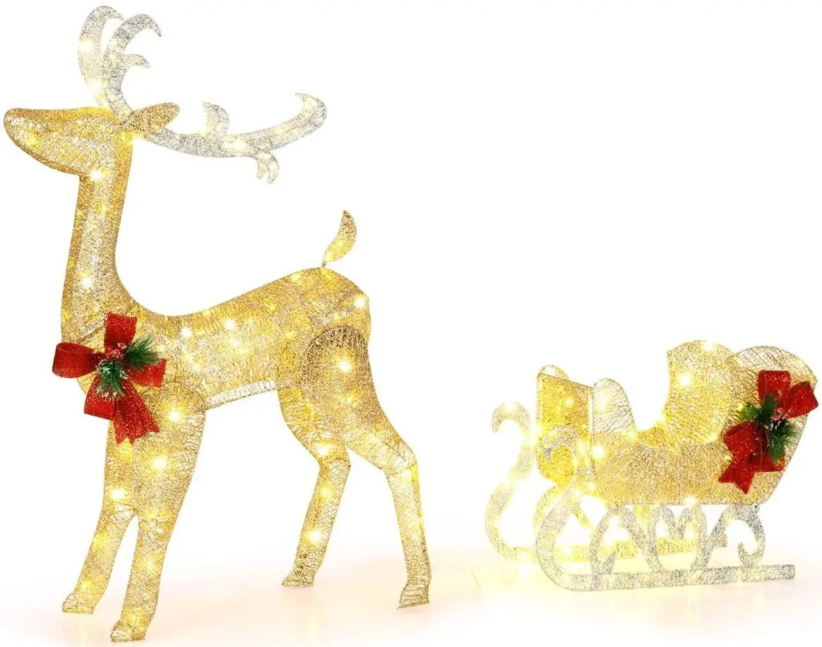 Figură decorativă Costway CM24149DE-GD (Gold)